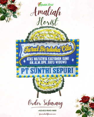 Papan Bunga Duka di Berastagi