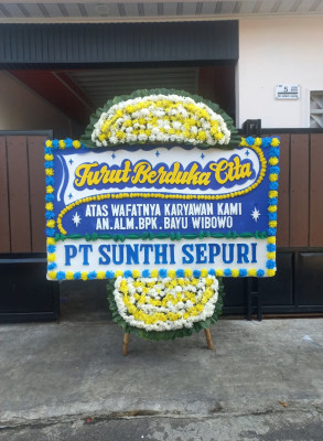 Papan Bunga Duka di Berastagi