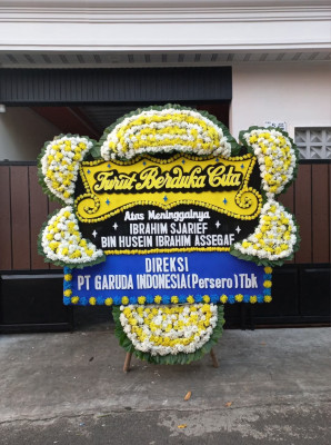 Papan Bunga Duka di Berastagi